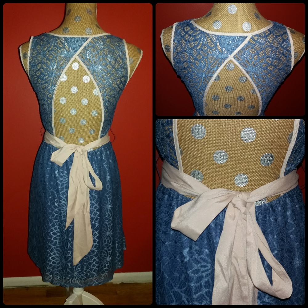 A'reve Lace Knee Length Dress - Picture 7 of 9